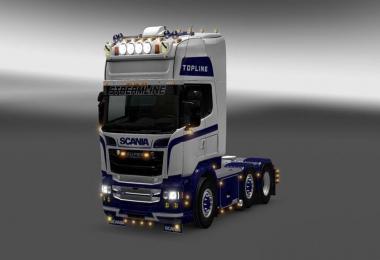 Scania RJL White Fury Skin all