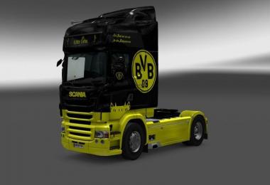 Scania RLJ Borussia Dortmund Interior + Skin V 1.24