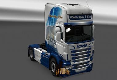 Scania R&S Topline Polar Bear Skin v1.0