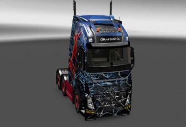 Volvo FH 2013 Spiderman Skin 1.23-1.24