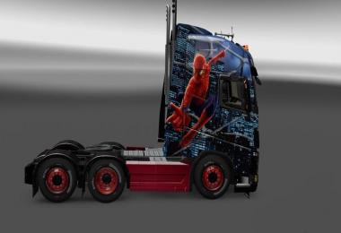 Volvo FH 2013 Spiderman Skin 1.23-1.24