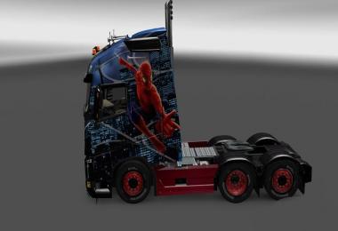 Volvo FH 2013 Spiderman Skin 1.23-1.24