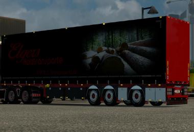 E.Holztransporte Plane 2A & 1X Trailer