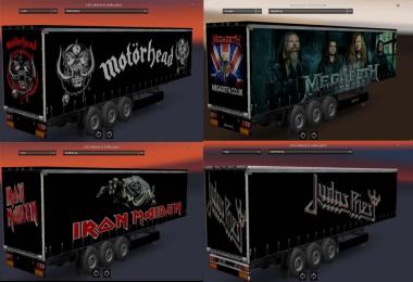 Heavy Metal Skins for Daf XF, FH16, Stream, Magnum + Trailers 1.24.x