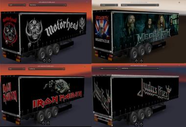 Heavy Metal Skins for Daf XF, FH16, Stream, Magnum + Trailers 1.24.x