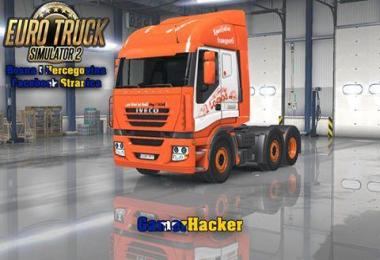 Iveco Strails FAB Orange White Skin Replica