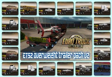 Overweight trailer pack v2 for ETS2 1.24