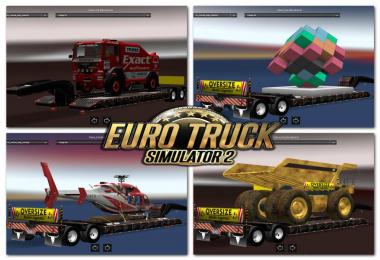 Overweight trailer pack v2 for ETS2 1.24