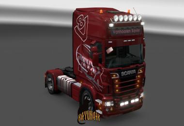 Scania R&S Topline  Vanhooren Xavier skin 1.24