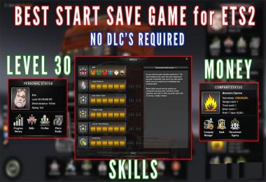 Best Start Save Game (with money and skills)