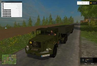 Magirus Deutz Jupiter tractor with semi-trailer v1.1