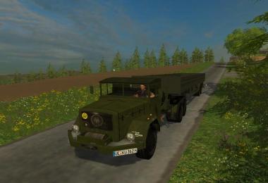 Magirus Deutz Jupiter tractor with semi-trailer v1.1