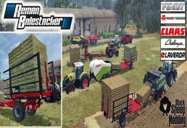 Pack Balestacker and baler attacher v1.1 fix colors wheels