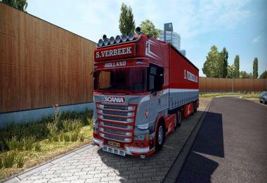 Scania R440 Streamline S.Verbeek & Pacton Trailer 1.24 - 1.25