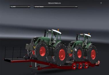 Trailer With 2 Tractors