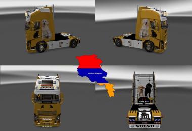 Volvo fh16 2012 2013 labrador skin