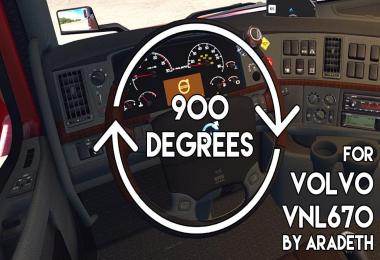 900 Degrees Wheel Anim for VNL670 ETS2 v1.0