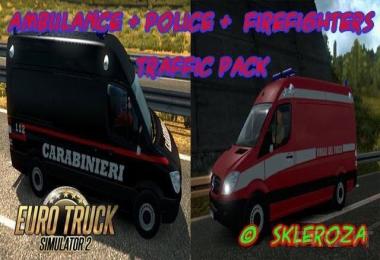 Ambulance & police & firefighters traffic pack v1.7.3