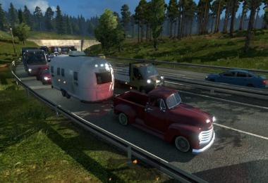 Cars with trailers in AI Traffic for ETS2 1.25.x