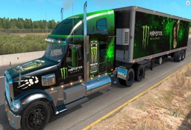 Freightliner Coronado + Trailer for ATS v1.4.x