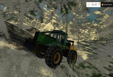 John Deere 748H v1.1 Winch BETA