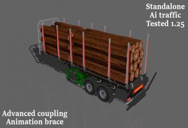 Small log trailer 1.25