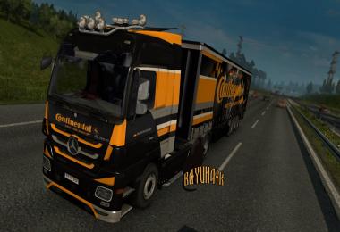 Mersedes Benz Actros MP3 Continental skin pack 1.26