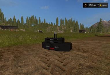 Claas weight 1800kg with addable weights v1.0