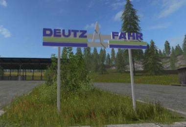 Deutz Fahr 3D plate placeable v1.0