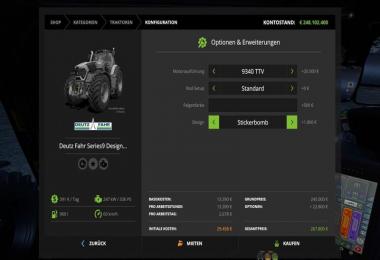 Deutz Fahr Series 9 Designer Edition v1.1