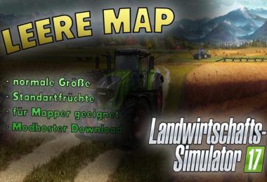 Empty map for Farming Simulator 17 v1.0