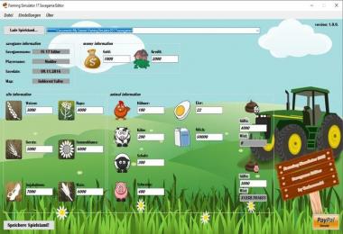 Farming Simulator 17 Savegame Editor v2