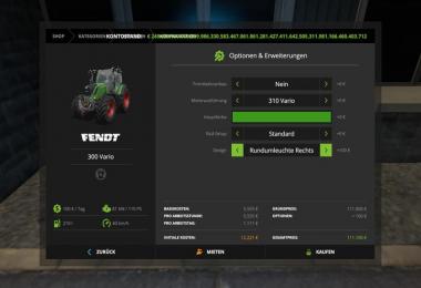 Fendt 300 Vario with beaconLights v1.0