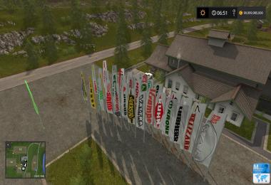 FS17 Placeable Flags v1.1