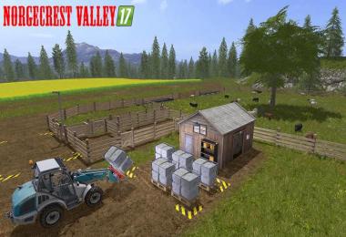 Norge Crest Valley 17 v1.1 Chopped Straw & animiert Tiertranken