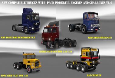 Pack Powerful engines + gearboxes v8.0 for 1.26.x