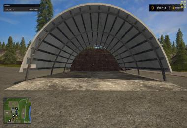 Placeable hayshed converted from fs15 v1.0