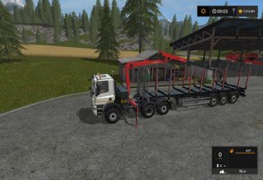 Tatra Phoenix 6x6 with forestry crane v1.0