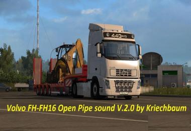 Volvo FH series Open pipe sound 2016/11/13