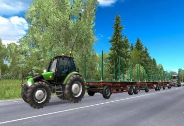 Tractor with trailers in traffic v3.0