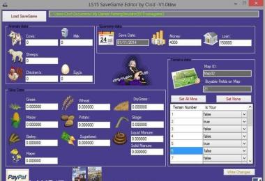 Save Game Editor v1.0 FS15