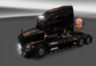 Skin carte noire for Volvo vnl670 & trailer doubledeck