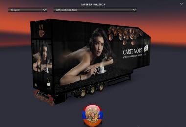 Skin carte noire for Volvo vnl670 & trailer doubledeck