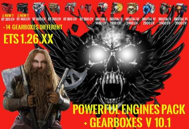 Pack Powerful engines + gearboxes v10.1 for 1.26.x