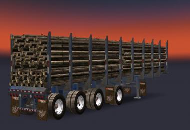 AMERICAN MANAC 4 AXIS LOG TRANSPORTER TRAILER 1.26.x