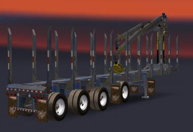 AMERICAN MANAC 4 AXIS LOG TRANSPORTER TRAILER 1.26.x