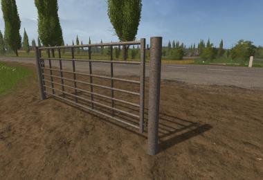 Animated Seven bar steel with light rust gates v1.0