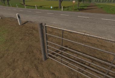 Animated Seven bar steel with light rust gates v1.0