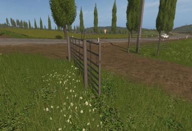 Animated Seven bar steel with light rust gates v1.0