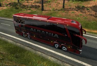 Bus Macropolo G7 1600LD Albania Skin + 5 Football teams skin pack